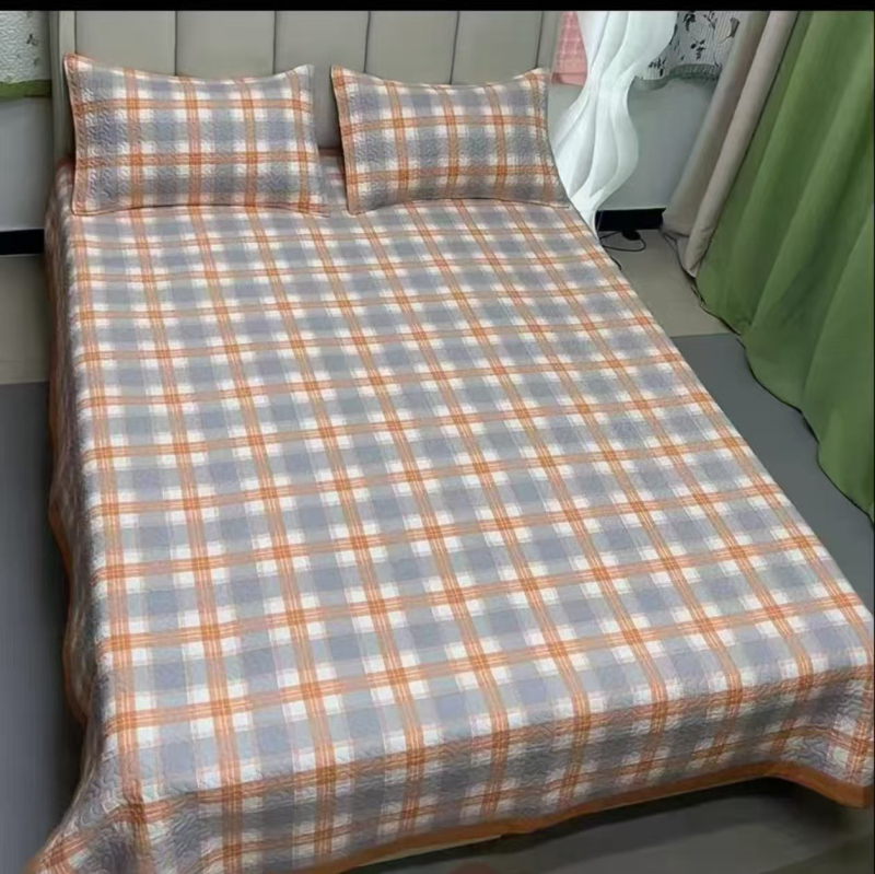 Ultra-soft mosott pamut babágyhoz három darabos készlet, négy évszakos nyomtatás, selymes tapintású