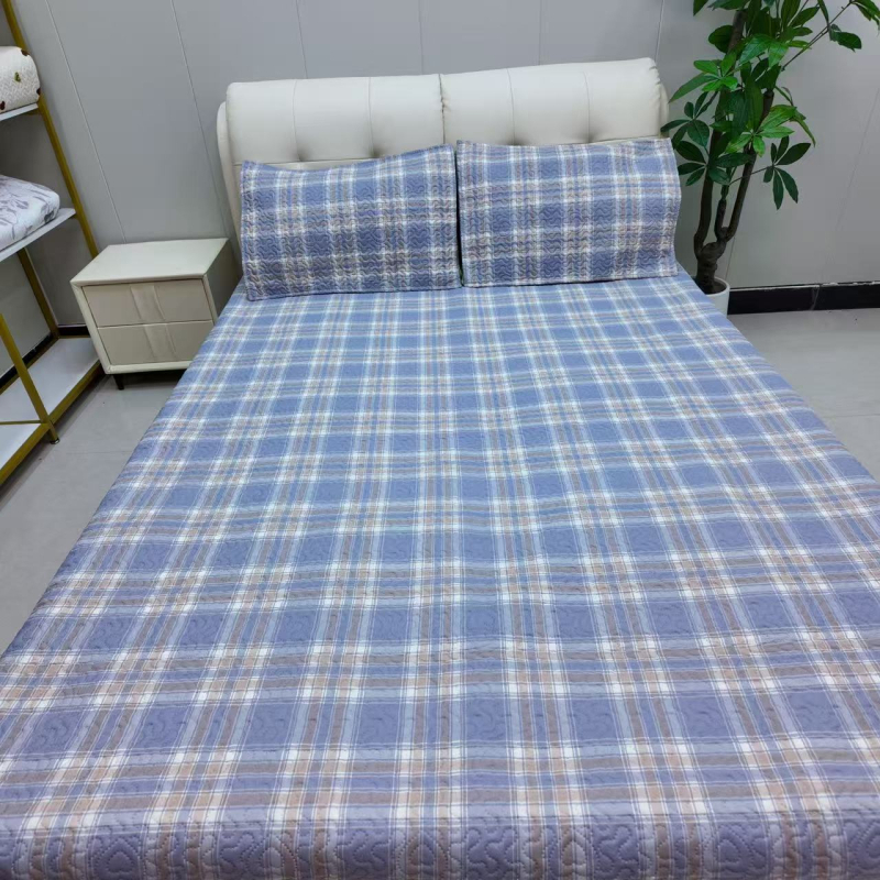 Ultra-soft mosott pamut babágyhoz három darabos készlet, négy évszakos nyomtatás, selymes tapintású