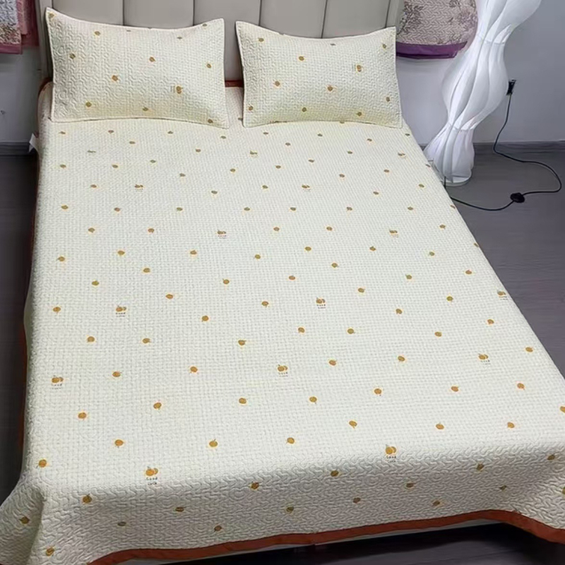 Ultra-soft mosott pamut babágyhoz három darabos készlet, négy évszakos nyomtatás, selymes tapintású