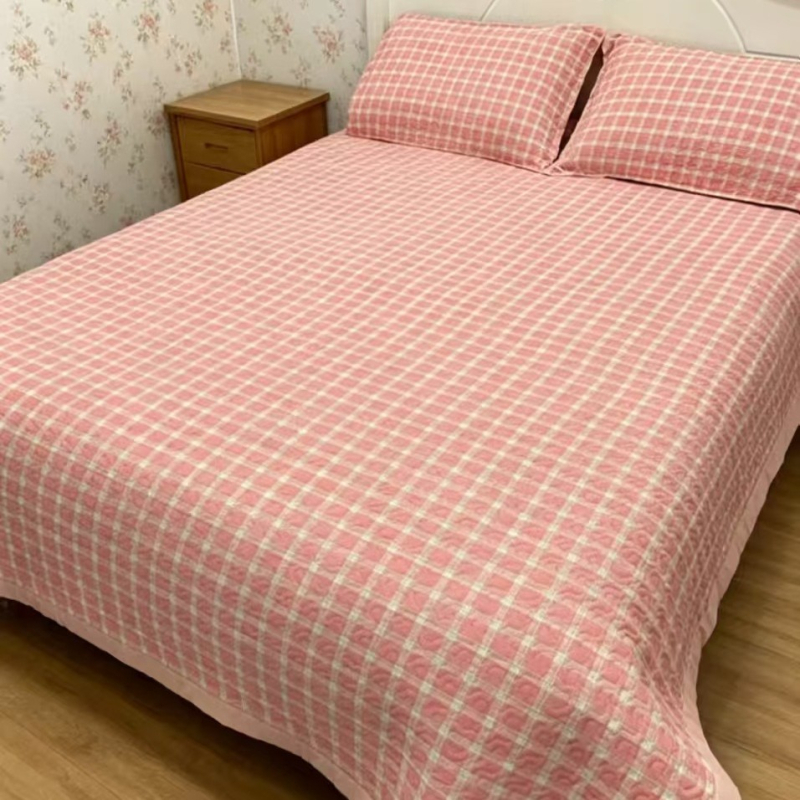 Ultra-soft mosott pamut babágyhoz három darabos készlet, négy évszakos nyomtatás, selymes tapintású