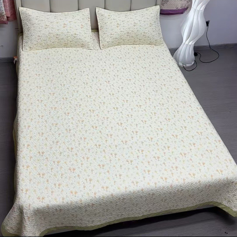 Ultra-soft mosott pamut babágyhoz három darabos készlet, négy évszakos nyomtatás, selymes tapintású