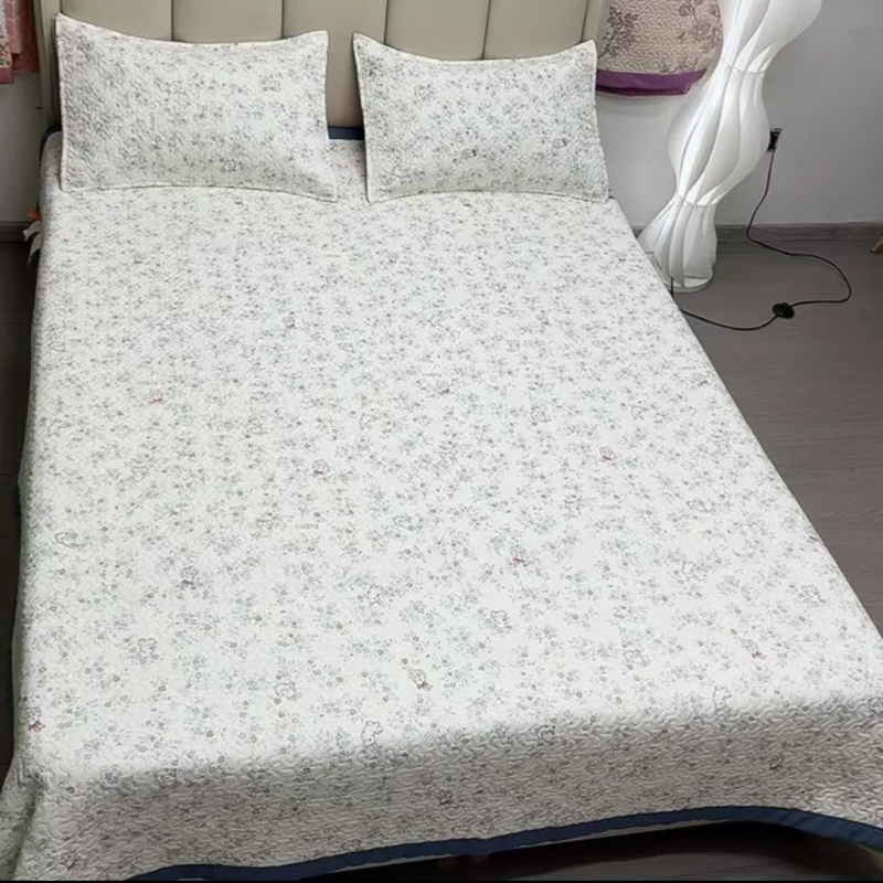 Ultra-soft mosott pamut babágyhoz három darabos készlet, négy évszakos nyomtatás, selymes tapintású