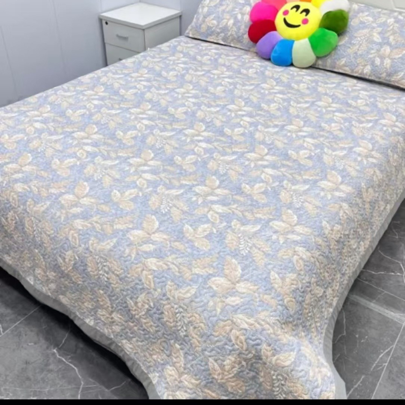 Ultra-soft mosott pamut babágyhoz három darabos készlet, négy évszakos nyomtatás, selymes tapintású
