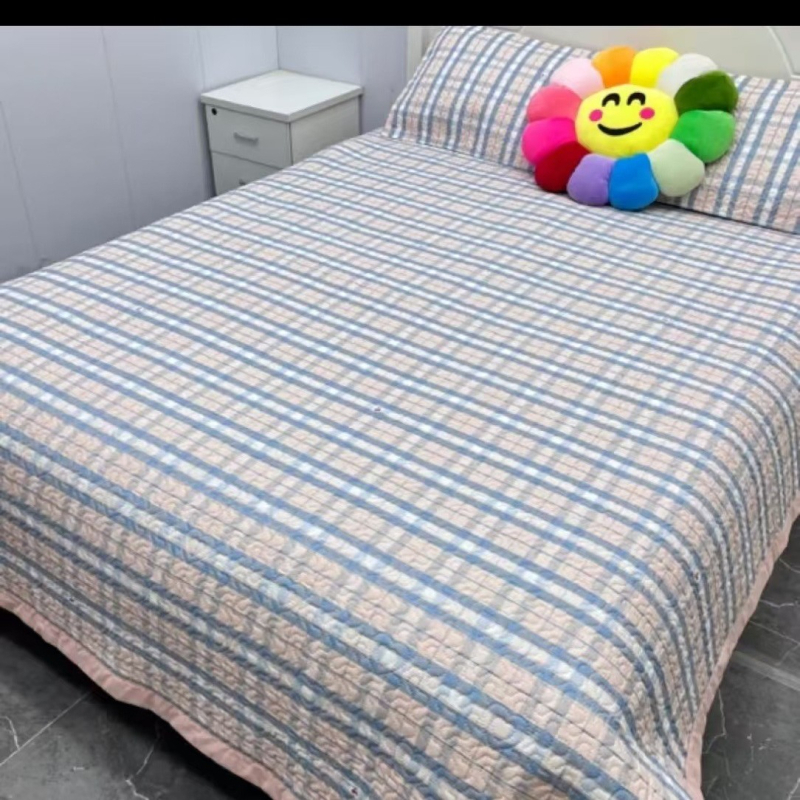 Ultra-soft mosott pamut babágyhoz három darabos készlet, négy évszakos nyomtatás, selymes tapintású