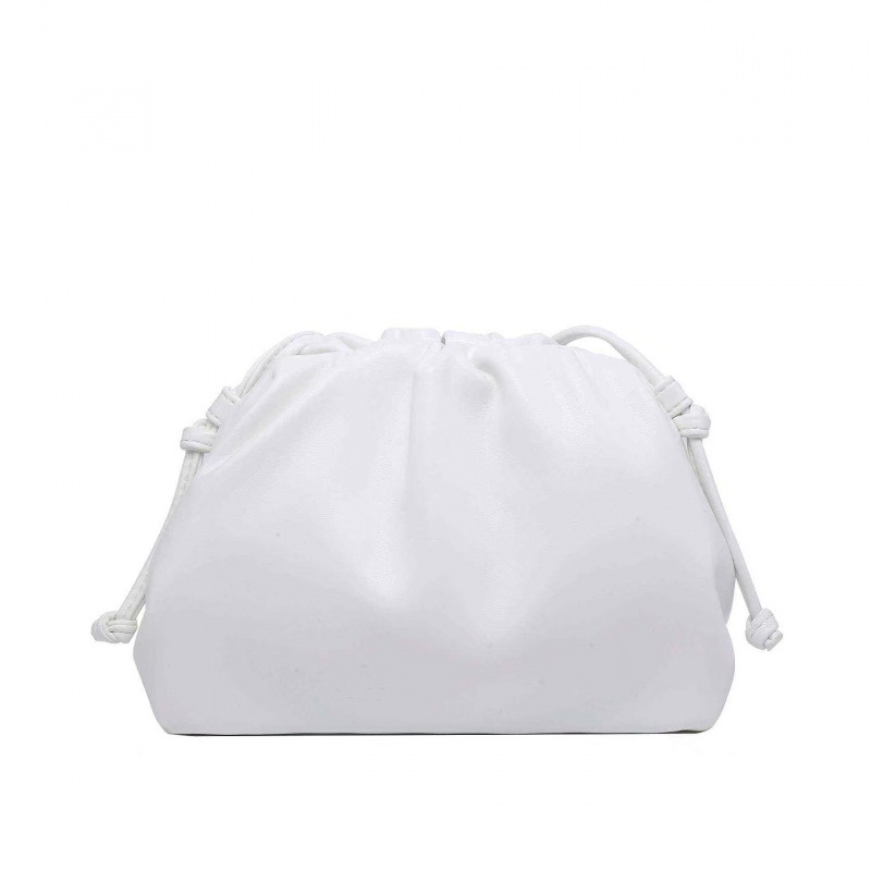 Ženska torba s dizajnom oblaka, francuski stil, plisirana dumpling torba, mekana PU koža, srednje veličine, clutch/ramena torba