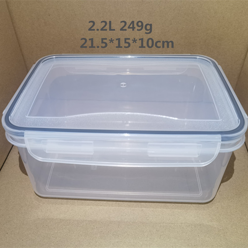 Kvadratne prozirne kuhinjske posude za pohranu, 1–2 L, set od 6, za žitarice, grickalice i suhe namirnice, prehrambeni PP materijal