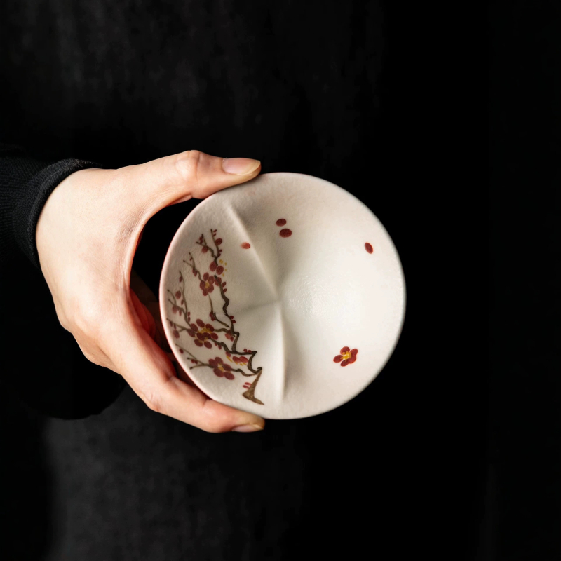 Új kínai stílusú kézzel készített tök alakú porcelán teáscsésze személyes használatra