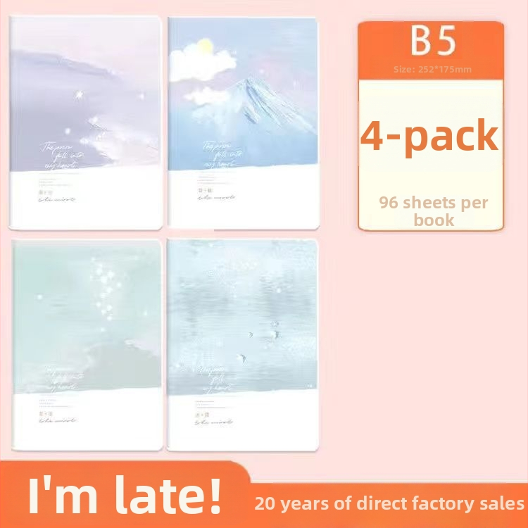 Zápisník A5 s mäkkým PVC obalom, slamený papier, lepená väzba, v štýle Instagramu