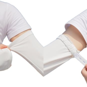 Női UV-védelmes ujjvédők ice silk anyagból, vékony nyári használathoz vezetéshez és szabadtéri tevékenységekhez
