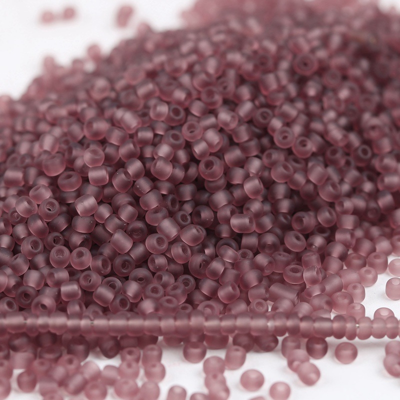 3 mm matne prozirne staklene perle rižinog oblika za DIY, slobodne perle za narukvicu, cvjetna igla za kosu, dodatak s resama, 450 g pakiranje