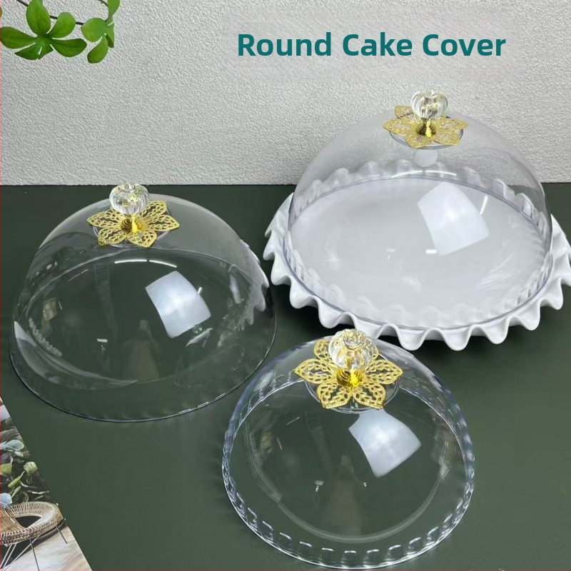 Priehľadný kryt na tortu PS – Multifunkčný plastový kryt na chlieb a jedlo, prachotesný na domáce použitie