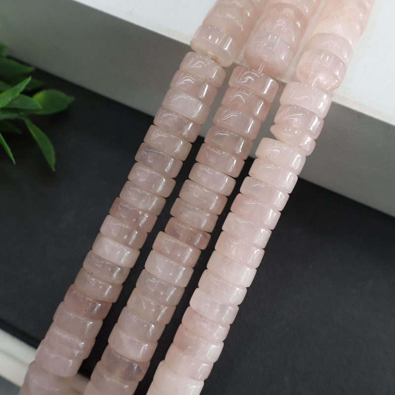 Prirodno kamenje 4x10 i 6x12 — pravokutni distanceri i okrugle disk perle za DIY narukvice