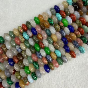6x12 mm prirodne ahat Perle u obliku UFO-a, perle za abakus, dodaci za DIY nakita, materijali, gumbi, poluproizvodi