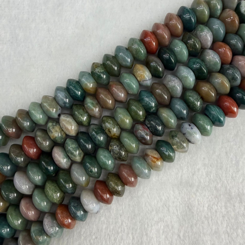 6x12 mm prirodne ahat Perle u obliku UFO-a, perle za abakus, dodaci za DIY nakita, materijali, gumbi, poluproizvodi