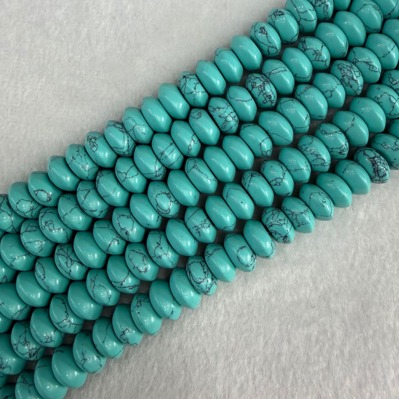 6x12 mm prirodne ahat Perle u obliku UFO-a, perle za abakus, dodaci za DIY nakita, materijali, gumbi, poluproizvodi