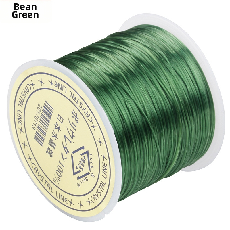 0,6 mm sík, elasztikus gyöngyfűző zsinór kristálygyöngyökhöz és Buddha-gyöngyös karkötőkhöz