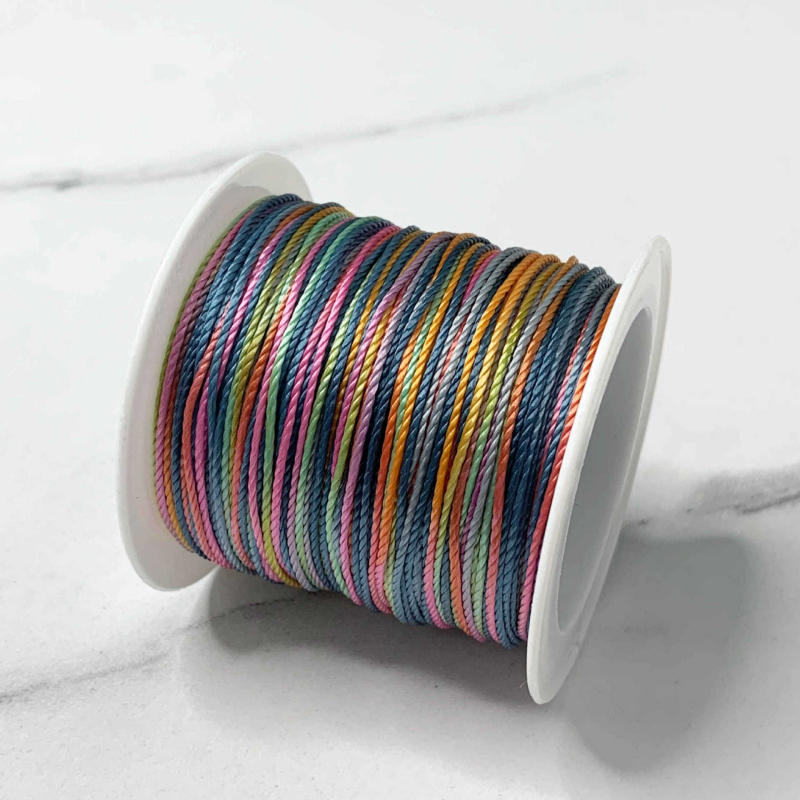 12 szálas gradient festett fonal karkötők és zsinórok készítéséhez