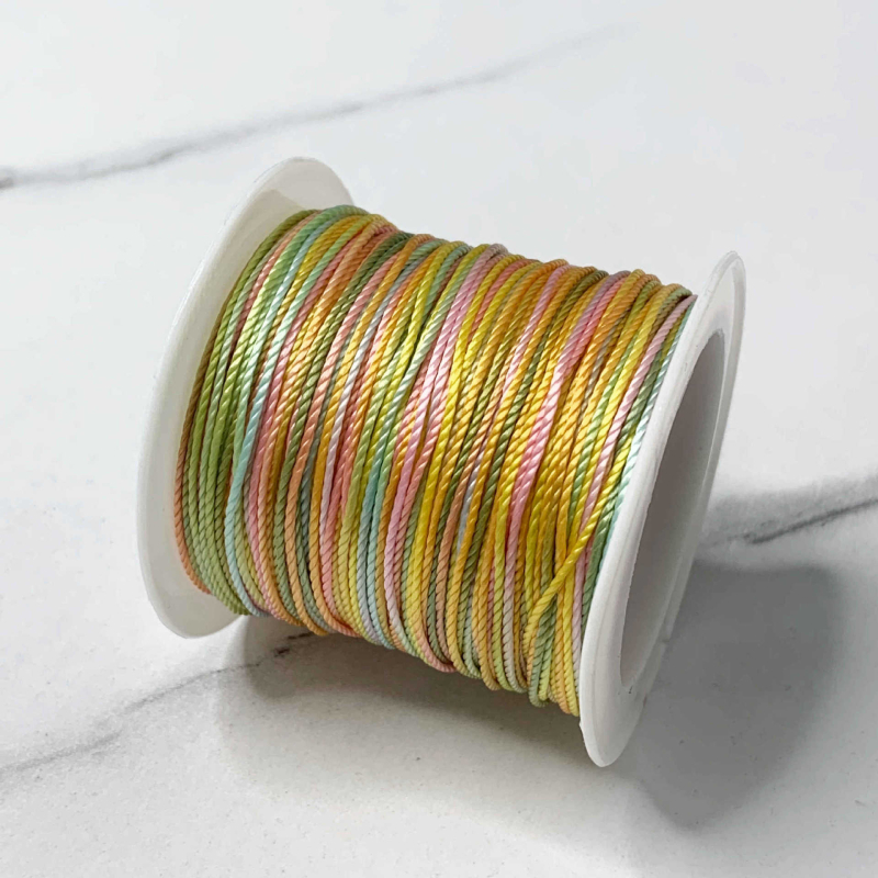 12 szálas gradient festett fonal karkötők és zsinórok készítéséhez