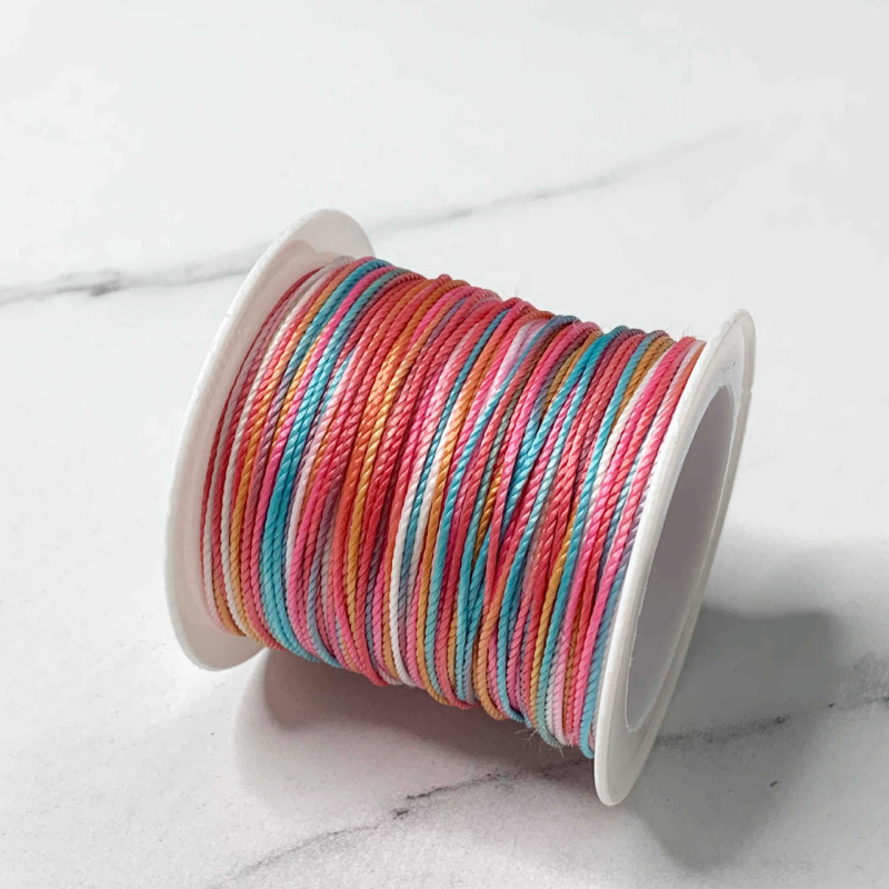 12 szálas gradient festett fonal karkötők és zsinórok készítéséhez
