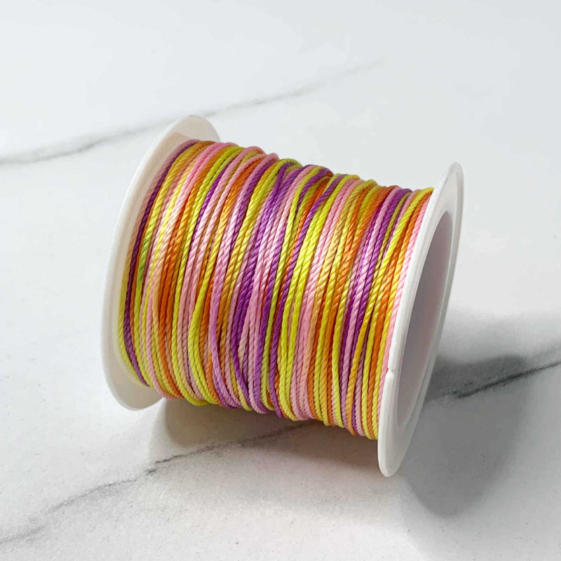 12 szálas gradient festett fonal karkötők és zsinórok készítéséhez