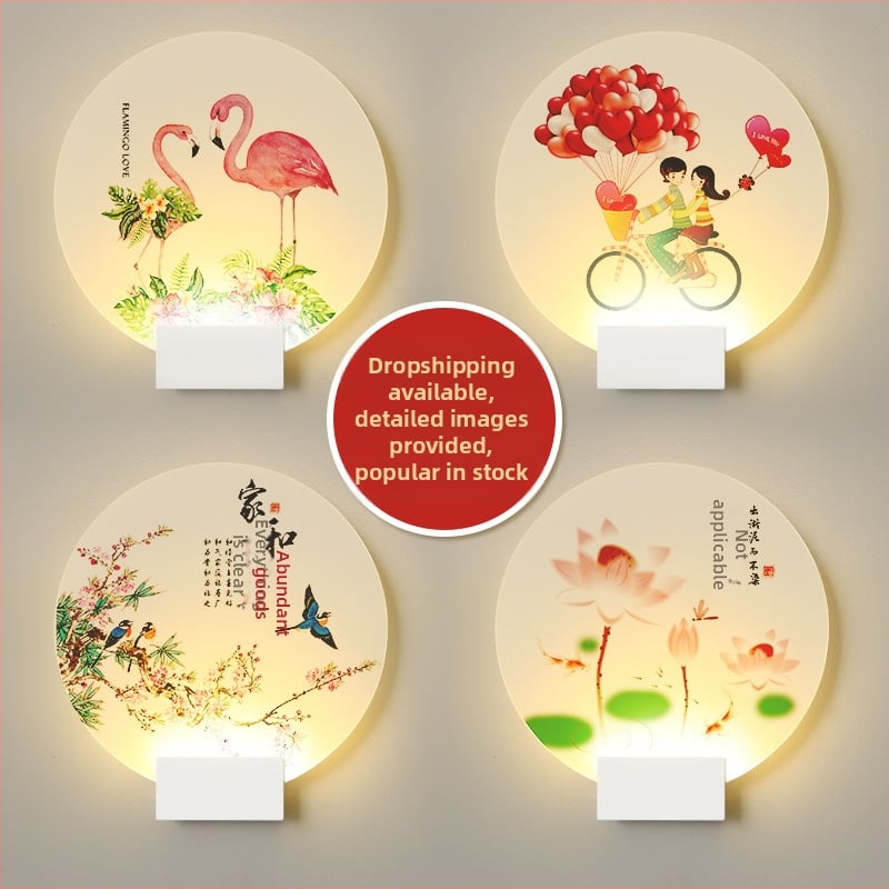 Lampa de perete nordică, în stil minimalist, pentru dormitor, sufragerie și hol