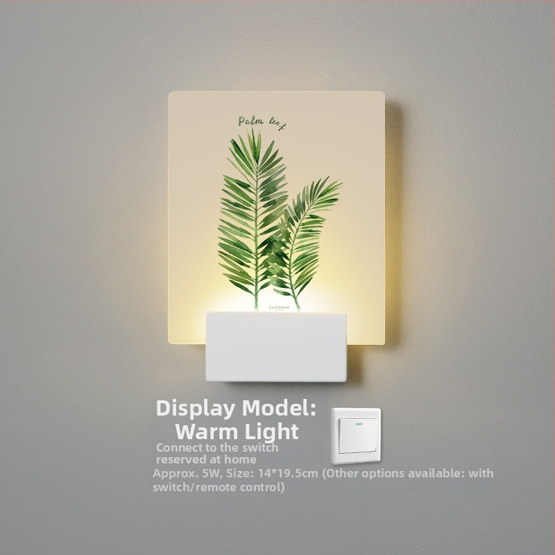 Lampa de perete nordică, în stil minimalist, pentru dormitor, sufragerie și hol