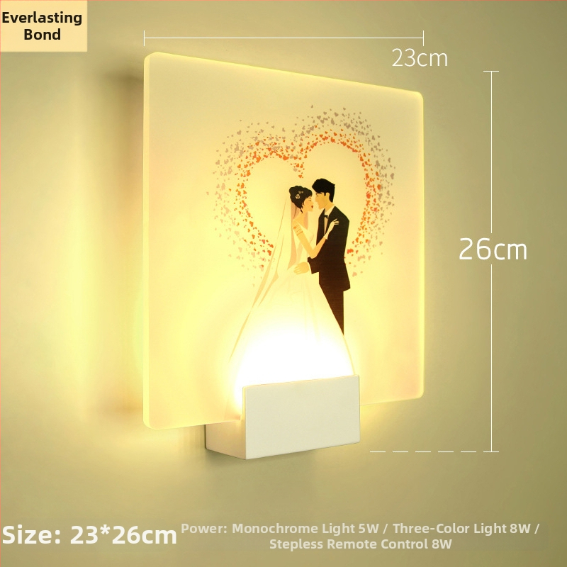 Lampa de perete nordică, în stil minimalist, pentru dormitor, sufragerie și hol