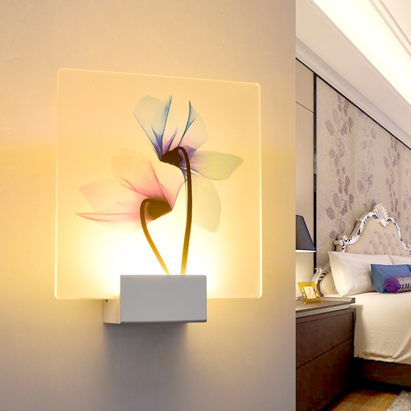Lampa de perete nordică, în stil minimalist, pentru dormitor, sufragerie și hol
