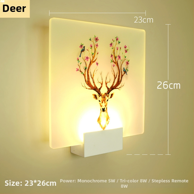 Lampa de perete nordică, în stil minimalist, pentru dormitor, sufragerie și hol