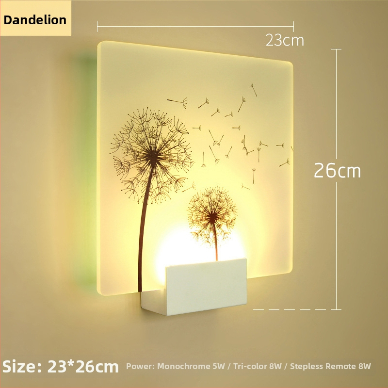 Lampa de perete nordică, în stil minimalist, pentru dormitor, sufragerie și hol