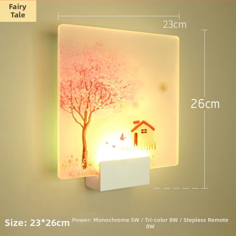 Lampa de perete nordică, în stil minimalist, pentru dormitor, sufragerie și hol