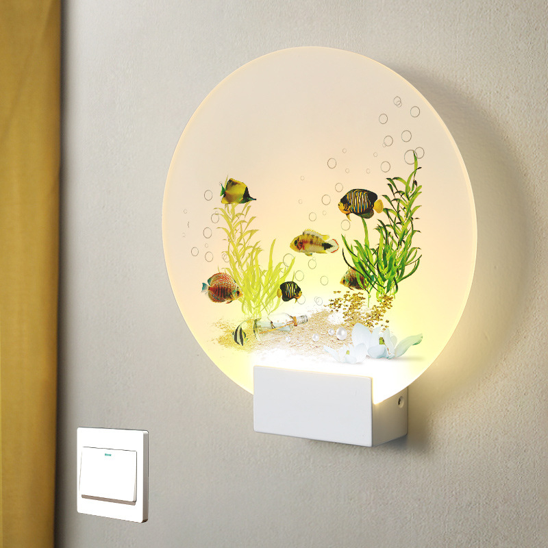Lampa de perete nordică, în stil minimalist, pentru dormitor, sufragerie și hol