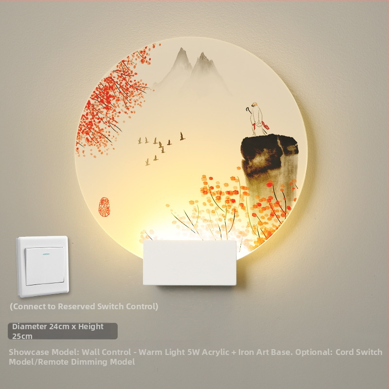 Lampa de perete nordică, în stil minimalist, pentru dormitor, sufragerie și hol