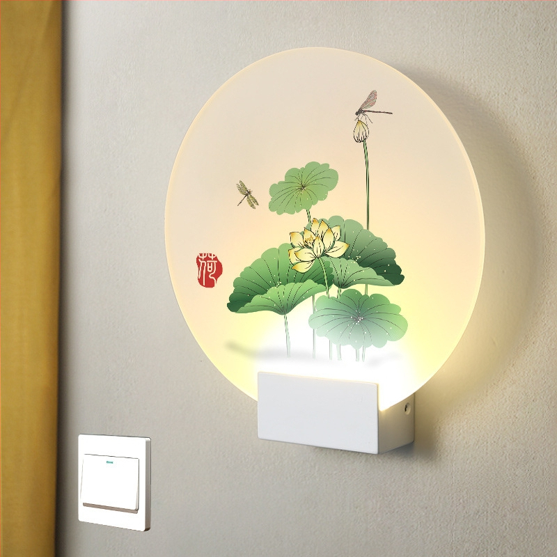 Lampa de perete nordică, în stil minimalist, pentru dormitor, sufragerie și hol