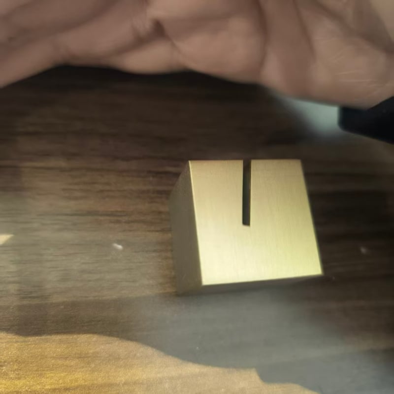 Latunski držač kartica i etiketa, 25 mm, stolni držač za kartice i bilješke