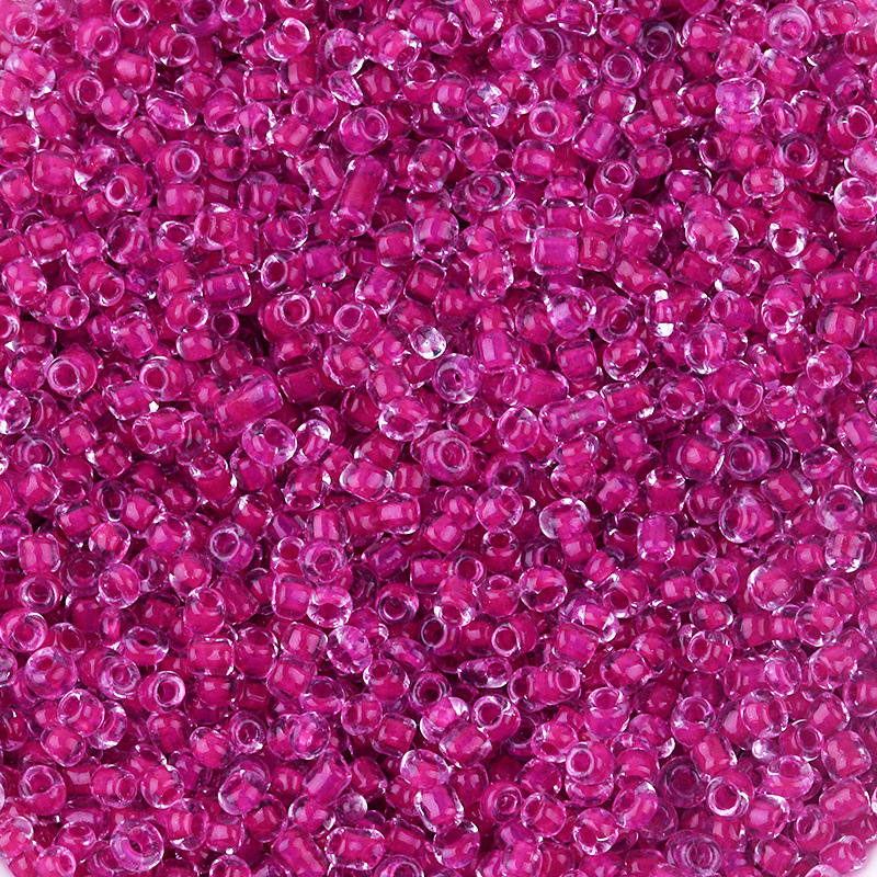 2 mm prozirne staklene perle s bojanim jezgrom, u vrećicama za DIY narukvice
