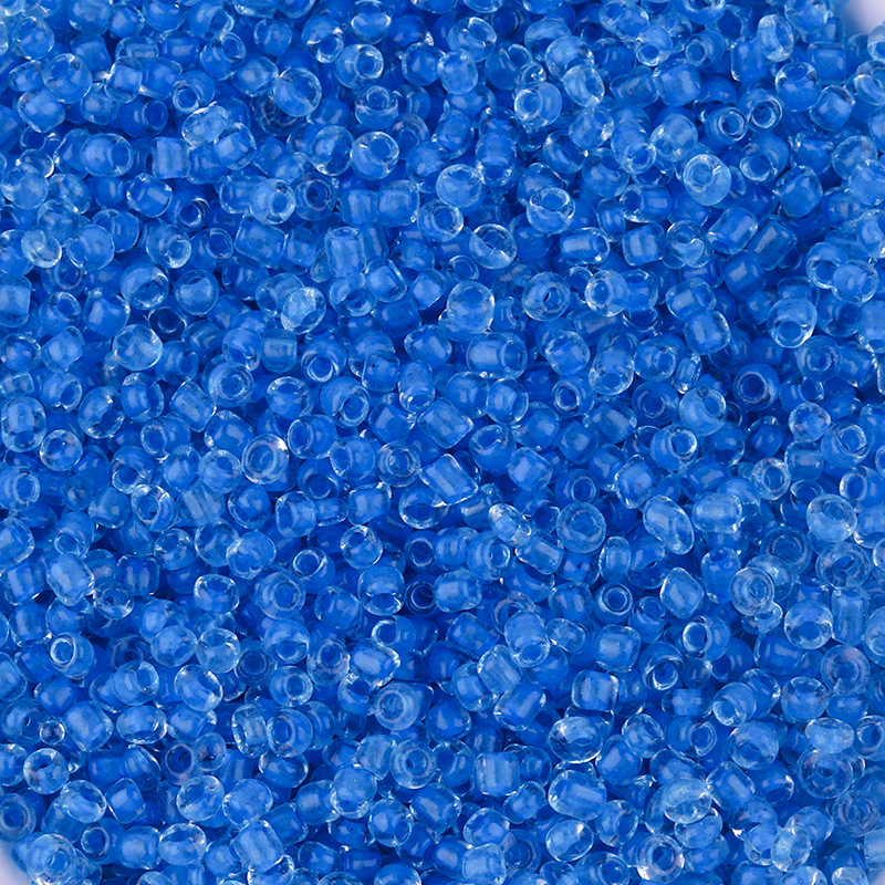 2 mm prozirne staklene perle s bojanim jezgrom, u vrećicama za DIY narukvice