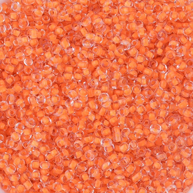 2 mm prozirne staklene perle s bojanim jezgrom, u vrećicama za DIY narukvice