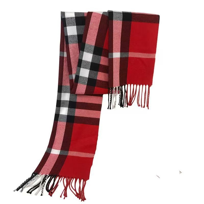 Férfiaknak szóló kockás sál, téli stílus, sokoldalú nyakmelegítő, hideg időre vastag, koreai hatás, meleg, diákoknak, férfi születésnapjára ajándék.