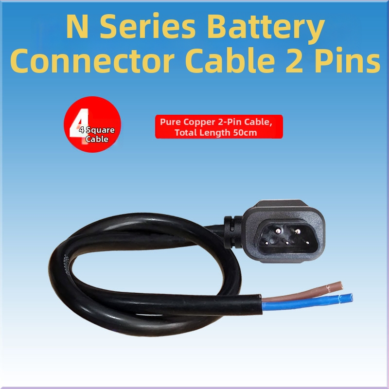 NIU lítium-ion akkumulátoros elektromos járműhöz készült konverziós adapter kábel, férfi és női csatlakozókkal, N1GF töltőállomáshoz