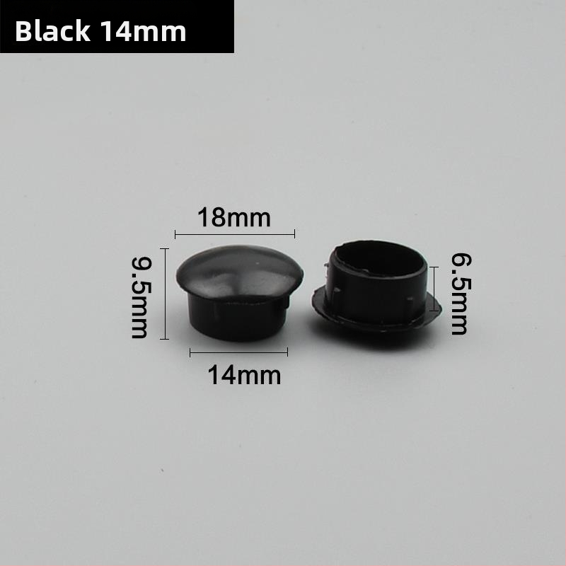 12 mm ozdobná hmoždinka s 8 mm skrutkovacím uzáverom – plastová krytka otvoru v stene