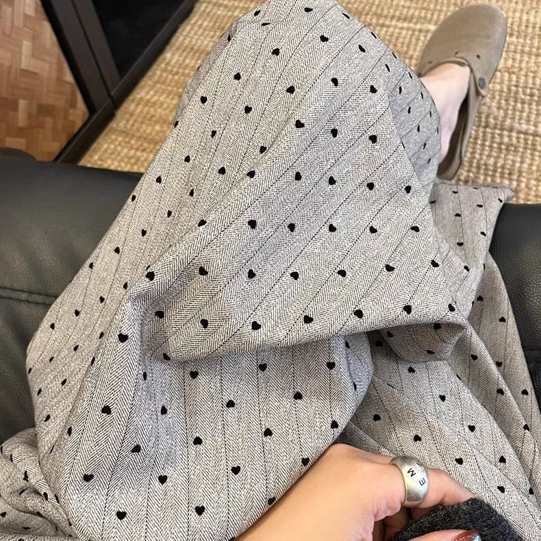Ženske široke hlače za ljeto od pamuk-svilene smjese, udoban kroj, 3/4 duljine, visoki struk, plus size, za kućnu upotrebu ili nošenje vani