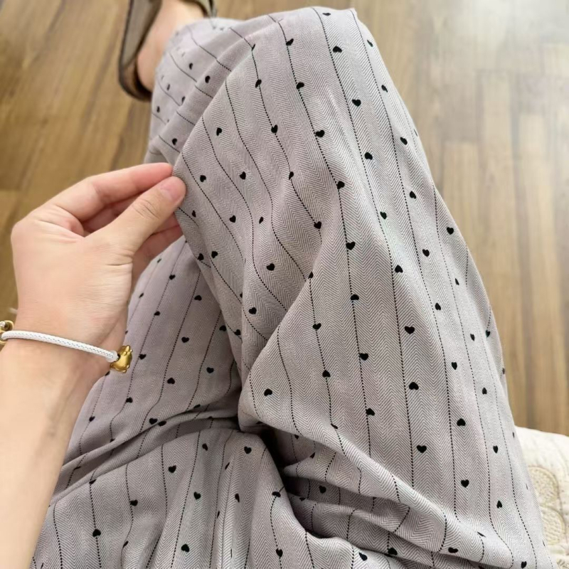 Ženske široke hlače za ljeto od pamuk-svilene smjese, udoban kroj, 3/4 duljine, visoki struk, plus size, za kućnu upotrebu ili nošenje vani