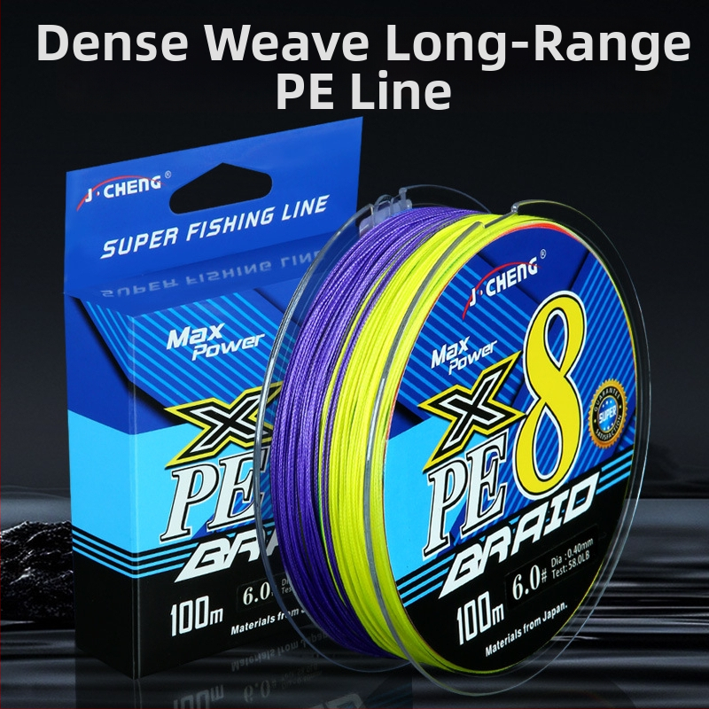 Linie PE cu 8 fibre pentru aruncări de lungă distanță, linie principală de înaltă rezistență pentru pescuit marin