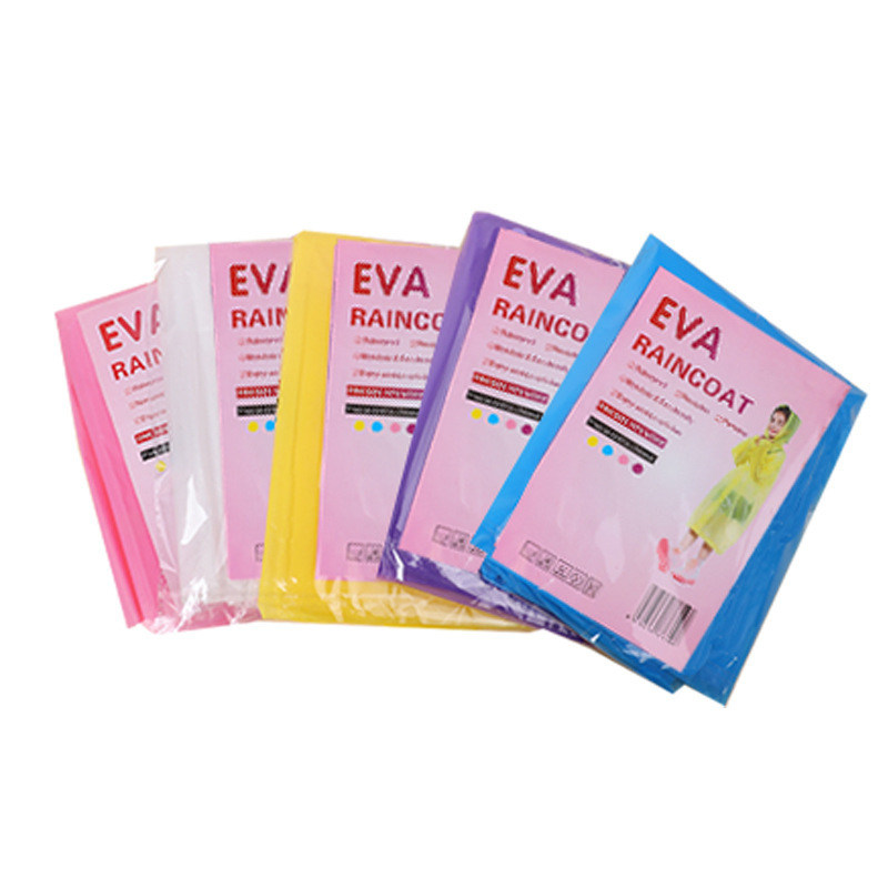 Gyerek EVA esőponcho, vízálló kapucnis esőruha kültéri használatra