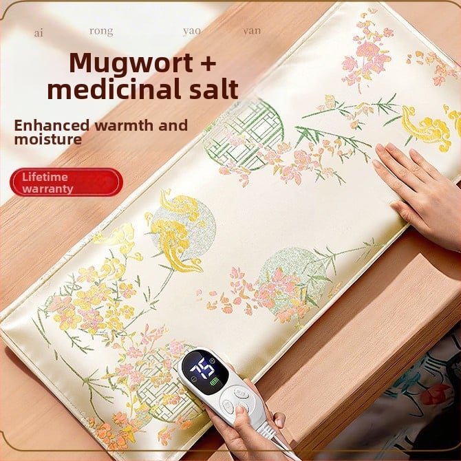 Derékmelegítő öv sózacskóval és tengeri sós melegítővel, elektromos melegítési terápia, moxibustion és mugwort, derék- és hasmelegítő párna a menstruációs fájdalom enyhítésére