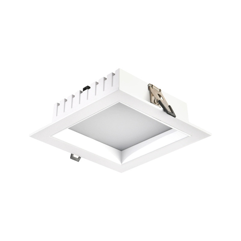 Τετράγωνο ενσωματωμένο LED downlight με πλήρες φάσμα, εξάλειψη θάμπωσης, υψηλής απόδοσης για οικιακή και επαγγελματική χρήση