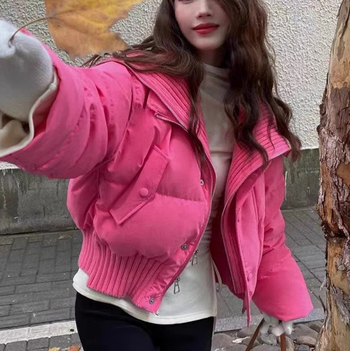 Ženska zimska jakna od perja, korejskog stila, kratkog kroja