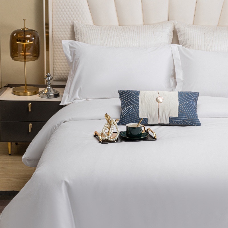 60S bijela saten navlaka za jastuk za hotelsku upotrebu