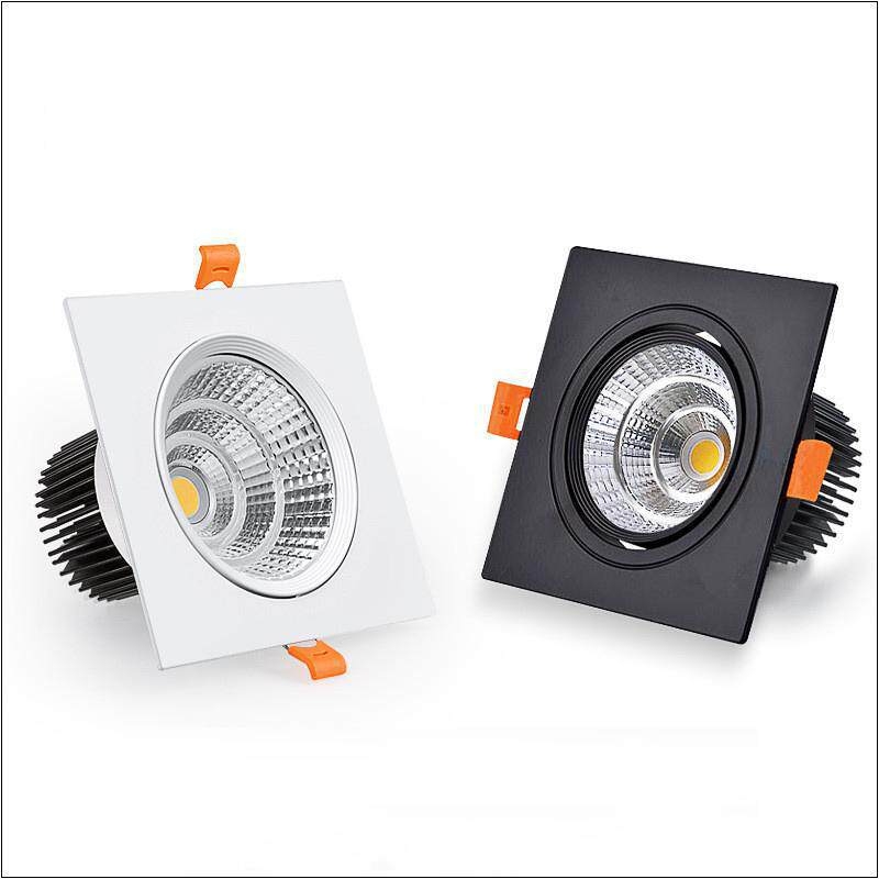 Διπλού κεφαλιού COB LED downlight με αντιθαμβωτικό φωτισμό, εντοιχισμένο, κατάλληλο για καταστήματα ενδυμάτων, σαλόνια, υπνοδωμάτια, διαδρόμους και αίθουσες μελέτης